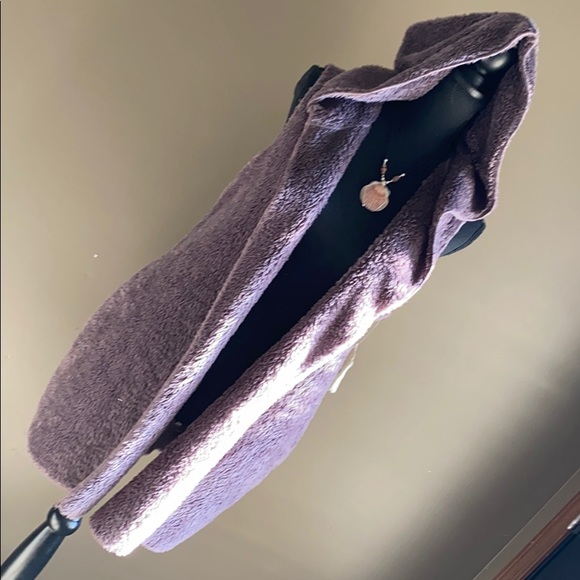 Altar'd State Other - Alter’d State Smoky Lavender Hooded Fleece Vest